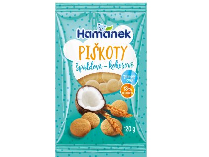 hamanek spaldove kokosove piskoty 120 g