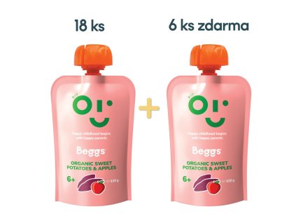 11578 3 1 zdarma 24x beggs bio bataty a jablka 120 g