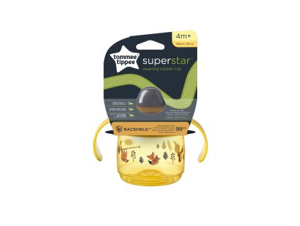 Tommee Tippee Superstar Sippee Netekoucí Hrnek 190 ml 4m+, Žlutý