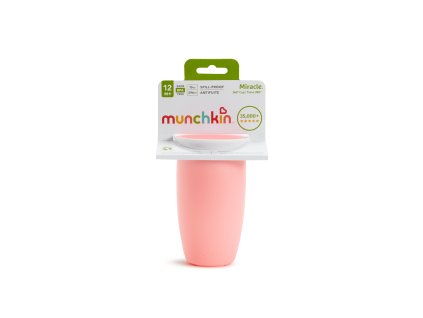 Munchkin Miracle 360° netekoucí hrneček, 296 ml, 12m+, růžový