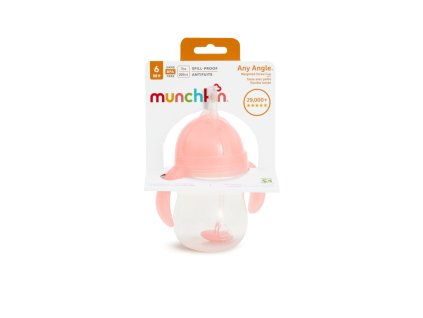 Munchkin Click Lock™ Tip & Sip hrneček 207ml, růžový