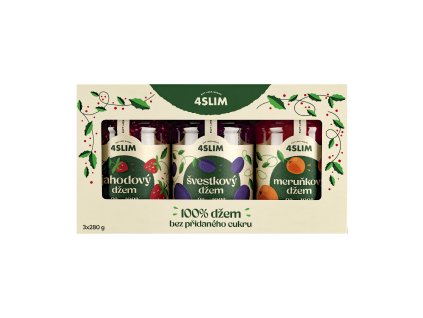 4Slim Vánoční balení - multipack 3 ks 100% džem (3 x 280 g)