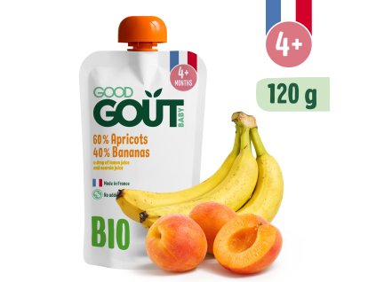 Good Gout BIO Meruňka s banánem (120 g)