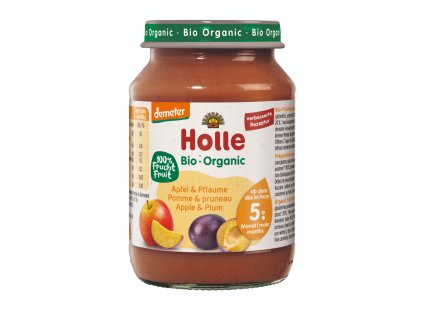 6102 2 holle bio jablko a svestka 190 g