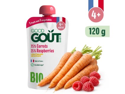 Good Gout BIO Mrkev s malinami (120 g)