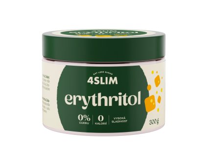 4Slim Sladidlo Erythritol prášek (300 g)
