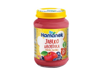 Hamánek Borůvka a jablko ovocná svačinka 6m+ (190 g)