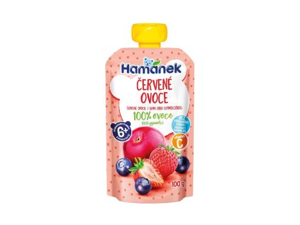 Hamánek Červené ovoce 100% ovoce 6m+ (100 g)