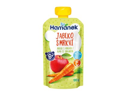 39269 Hamanek Jablko s mrkvi doypack 100g