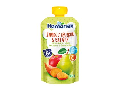 39684 Hamanek Jablko s hruskou a bataty doypack 100g