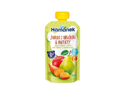Hamánek Jablko, hruška a batáty 6m+ (100 g)