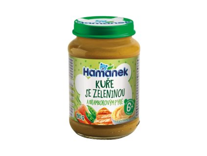 Hamánek Kuře se zeleninou a bramborovým pyré 6m+ (190 g)