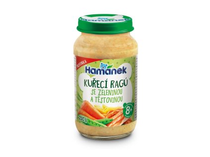Hamánek Kuřecí ragú se zeleninou a těstovinou 8m+ (230 g)