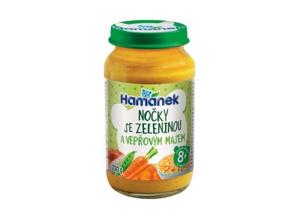 Hamánek Nočky se zeleninou a vepřovým masem 8m+ (230 g)