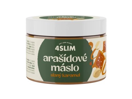4Slim Arašídové máslo slaný karamel (500 g)