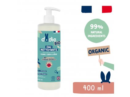 5688 dodie organic gyermek tisztitoviz 3 az 1 ben 400 ml
