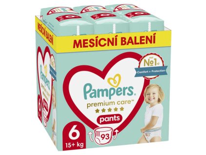 Pampers Premium Care Bugyi pelenka havi csomag 6 mér. (93 db)