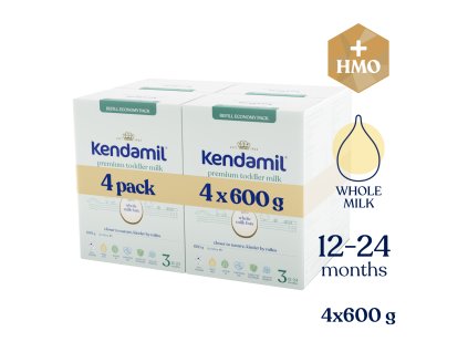 4x Kendamil Premium 3 HMO+ (600 g)