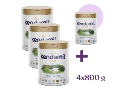 3+1 GRATIS:  Kendamil Kozie mleko następne 2 (800 g)