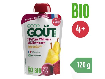 Good Gout BIO Gruszka Williams z czerwonym buraczkiem (120 g)