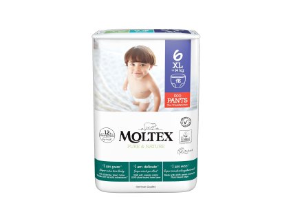 10506 moltex pure nature xl 14 kg 18 szt eko pieluchomajtki