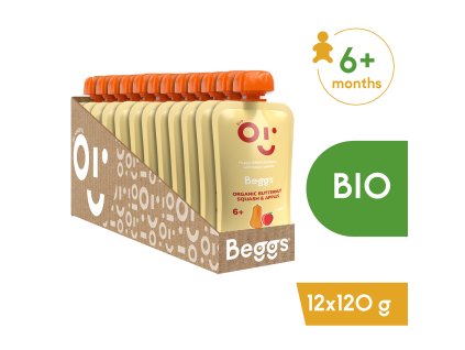 12x Beggs BIO Dynia masłowa i jabłko (120 g)