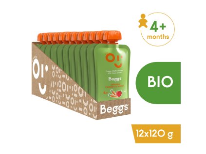 12x Beggs BIO Marchewka i jabłko (120 g)