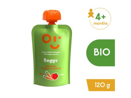 Beggs BIO Marchewka i jabłko (120 g)