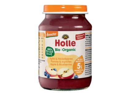 Holle BIO Jablko a čučoriedky (190 g)