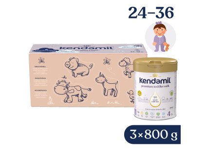8888 3 kendamil premium 4 hmo 2 4 kg 3 800 g kreativne balenie s darcekom
