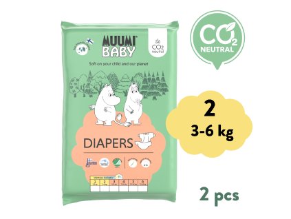 7457 muumi baby 2 newborn 3 6 kg 2 ks eko plienky