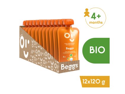 12x Beggs BIO Smoothie s jogurtom a tropickým ovocím (120 g)