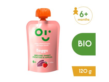 Beggs BIO Batáty a jablká (120 g)