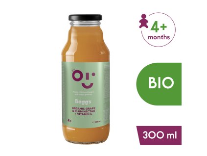 9594 beggs bio nektar hrozno slivka 300 ml