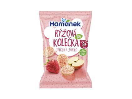 10741 hamanek bio ryzova kolecka jahoda a jablko 8m 35 g