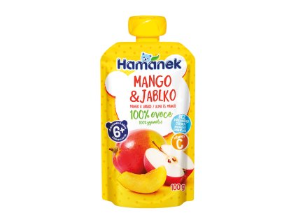 Hamánek Mango a jablko 100% ovocie 6m+ (100 g)