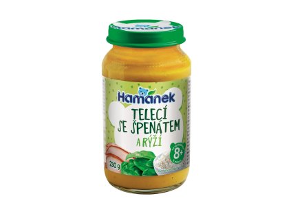 10870 1 hamanek teleci se spenatem a ryzi 8m 230 g