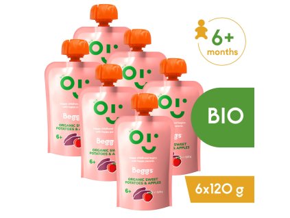 6x Beggs BIO Bataty a jablká (120 g)