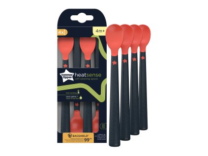 Tommee Tippee Lyžičky s tepelným senzorom 4m+, 4 ks