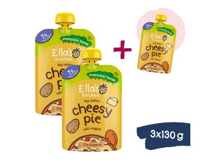 2+1 ZADARMO: Ella's Kitchen BIO Syrový koláč so zeleninou (130 g)