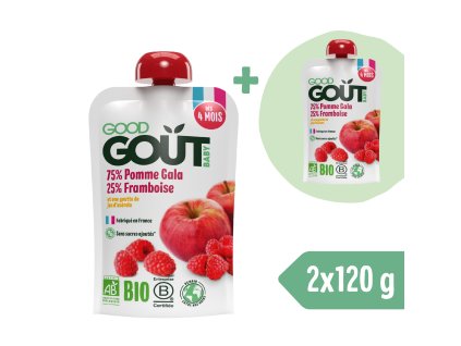 1+1 ZADARMO: Good Gout BIO Jablko s malinou (120 g)