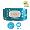 3x Beggs Vlhčené splachovateľné obrúsky (64 ks)