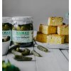 gherkins polenta