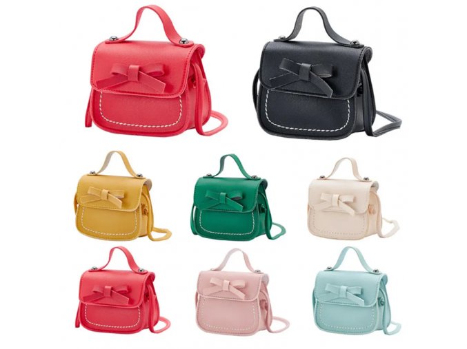 Dívčí kabelka s mašlí - 7 barev