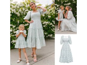 Matchy romantické boho šaty pro maminku a dceru
