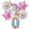 Sada narozeninových balonků s jednorožci Unicorn