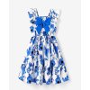 Matchy šaty pro maminku a dcery - floral blue
