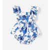 Matchy šaty pro maminku a dcery - floral blue
