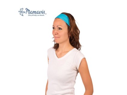 Jednofarebná bavlnená čelenka