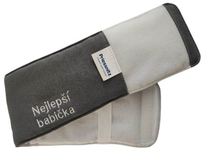 Priessnitzov zábal na krk s výšivkou "Najlepšia babička".